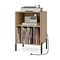 Record Player Stand with Record Storage Shelf and Charging Station - 21"L x 18"W x 31"H